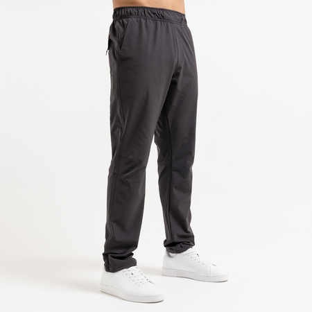 Bee Inspired Maddison Pants in Charcoal, 4-way stretch trousers with a metal D-ring back pocket detail, front view
