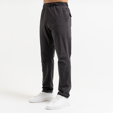 Bee Inspired Maddison Pants in Charcoal, 4-way stretch trousers with a metal D-ring back pocket detail, close-up