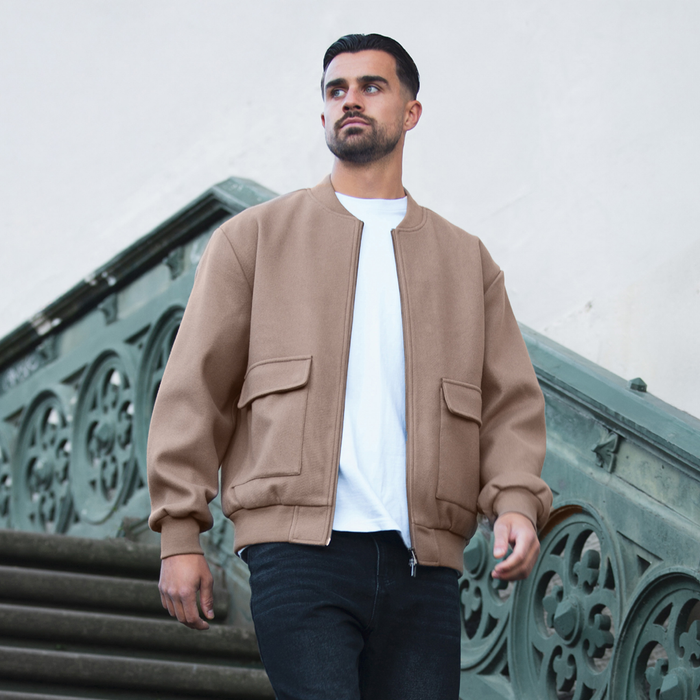 Sibbick Bomber Jacket - Taupe