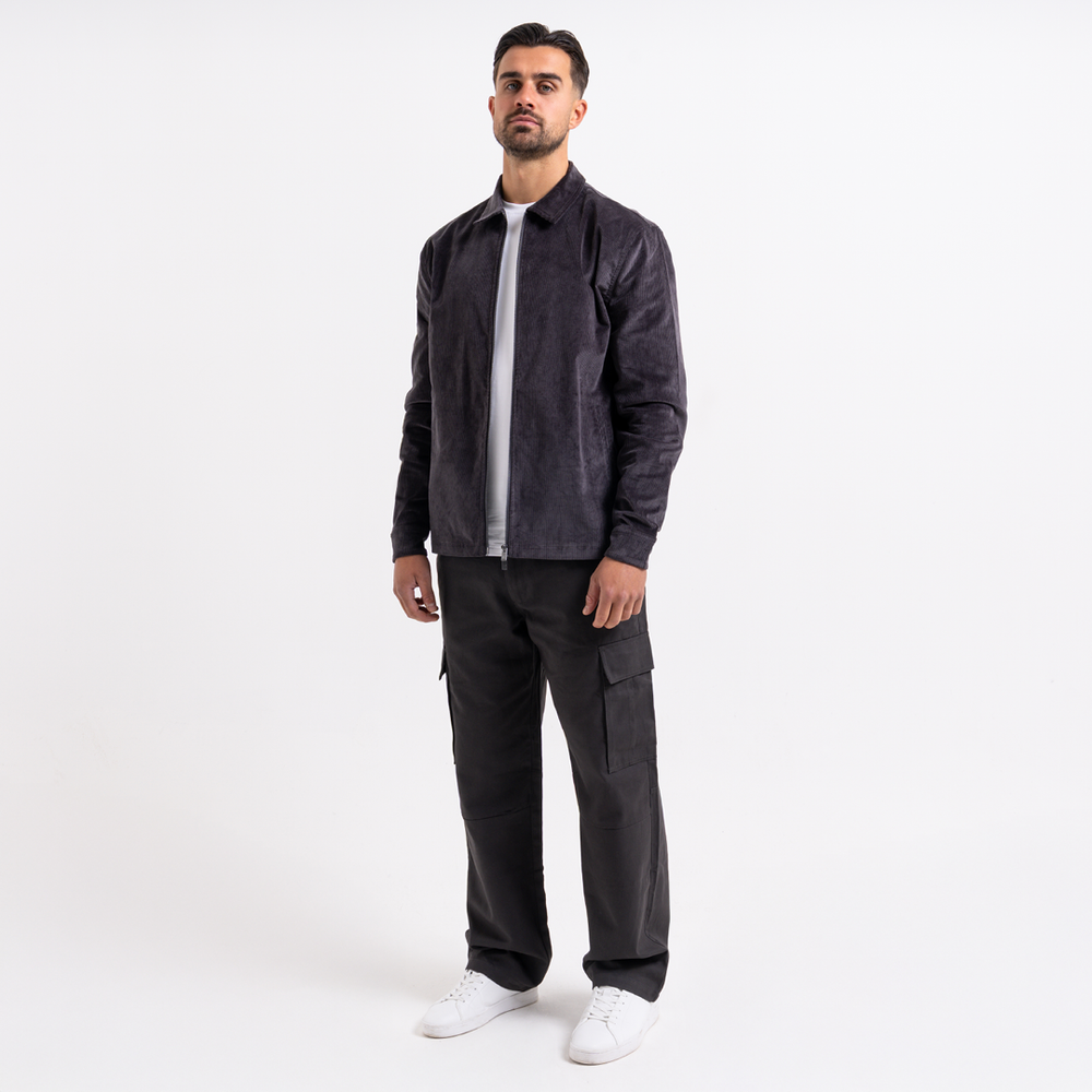Milner Cord Jacket - Gunmetal