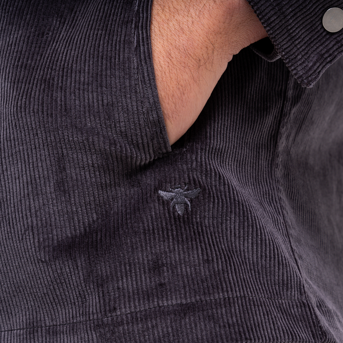 Milner Cord Jacket - Gunmetal