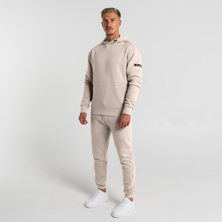 Bee Inspired Neto Jogpant in Clay, slim fit minimal jogpants, styled shot