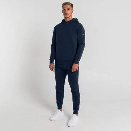 Bee Inspired Neto Jogpant in Dark Navy, slim fit minimal jogpants, styled shot
