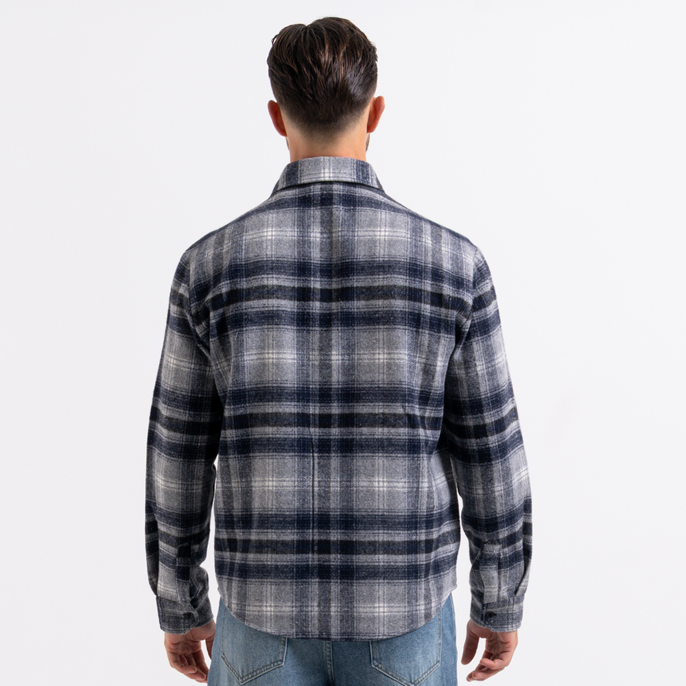 Fernandez Shirt - Grey/Navy Check