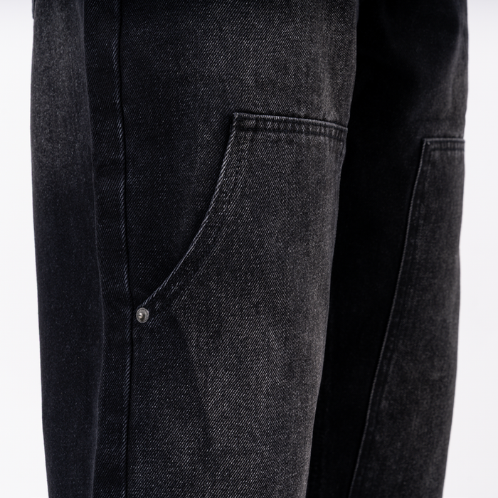 Pirlo Relaxed Workwear Jeans - Black