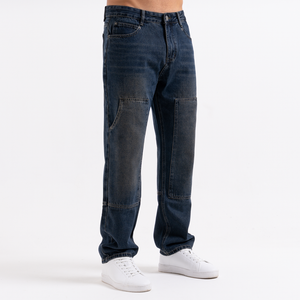 Pirlo Relaxed Workwear Jeans - Indigo Wash