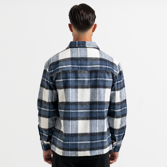 Porteous Overshirt - Blue Check