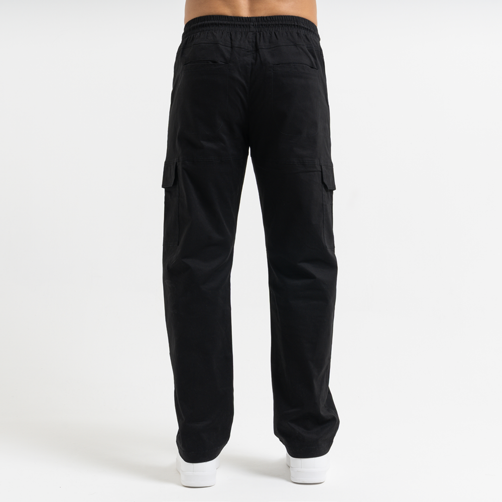 Rivero Relaxed Cargo Pants - Black