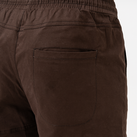 Bee Inspired Rivero Relaxed Cargo Pants in Coffee, relaxed fit cargo trousers with multiple utility pockets, front view