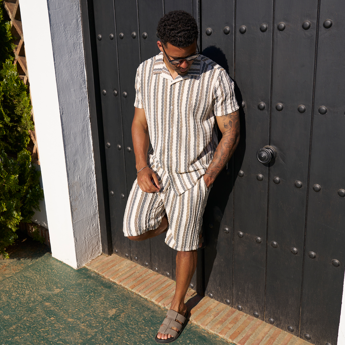 Rubio Short - Off White/Sand/Grey