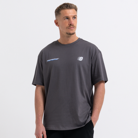 Bee Inspired Scholes T-Shirt in Magnet, relaxed fit tee with a straight hem in 100% cotton, styled shot