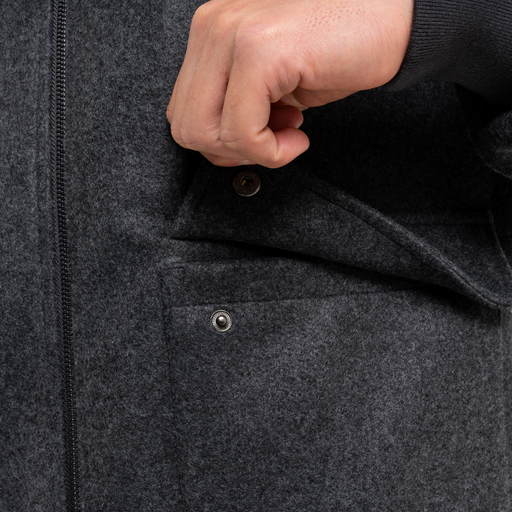 Sibbick Bomber Jacket - Charcoal