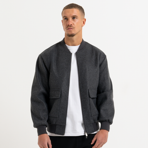 Sibbick Bomber Jacket - Charcoal