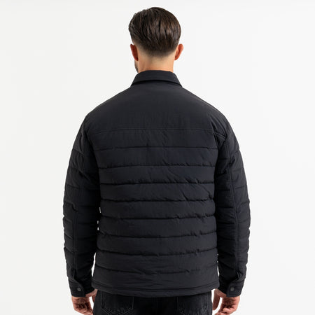 Siegrist Jacket in black with a snap fastening front