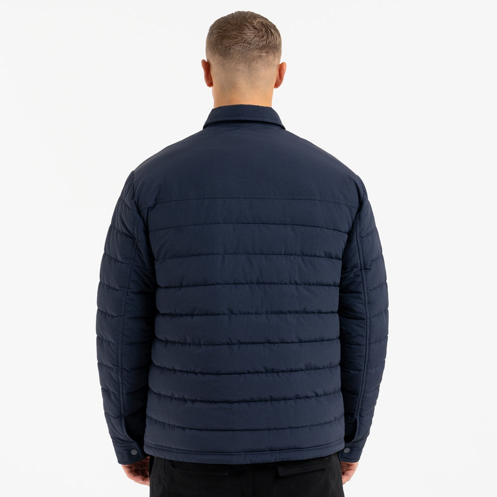 Siegrist Jacket in navy with grosgrain tape accents