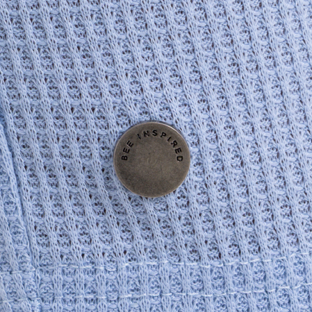 Bee Inspired Sommer Short in Ice Blue, relaxed fit shorts, part of the Sommer twin set, alternate angle