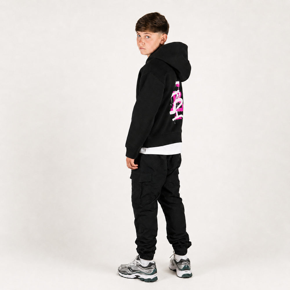 Junior Tonali Hoodie - Black/Pink