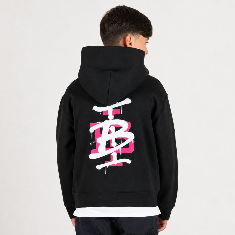 Junior Tonali Hoodie - Black/Pink