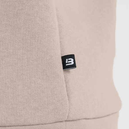 Bee Inspired Klose 1/4 Zip in Clay, slim fit quarter-zip with stretch cuffs and hem, alternate angle