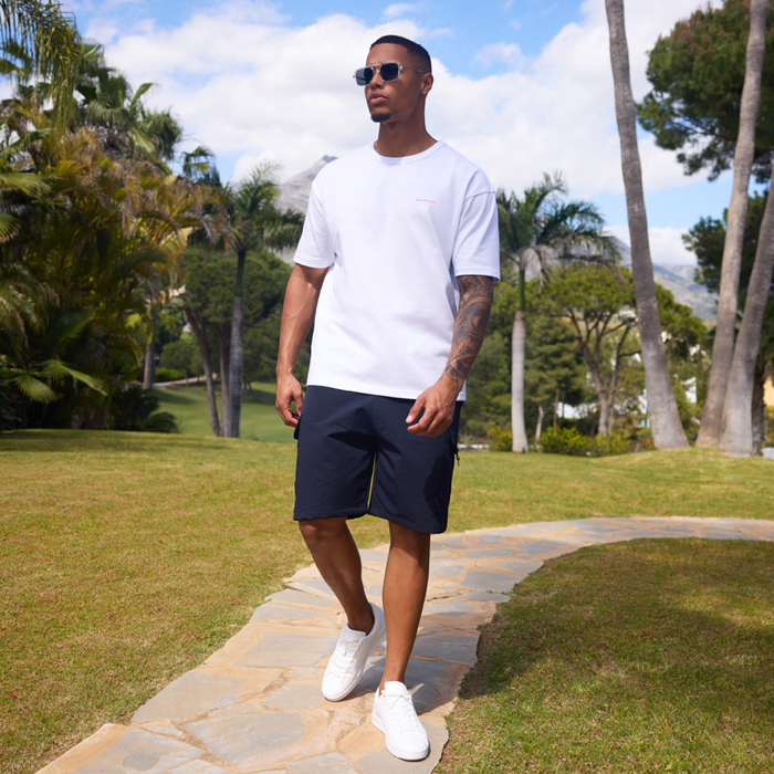 Hallberg T-Shirt - White/Pink