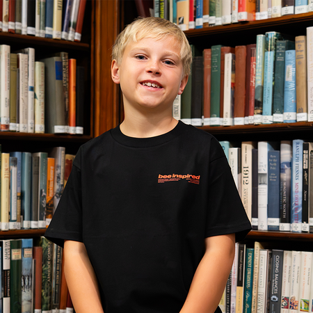 Junior Ajer T-Shirt- Black/Orange