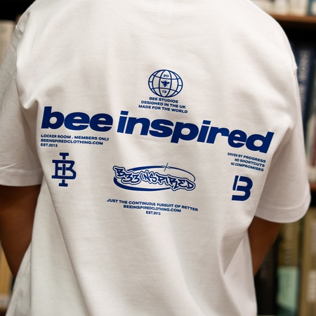 Junior Ajer T-Shirt- White/Blue