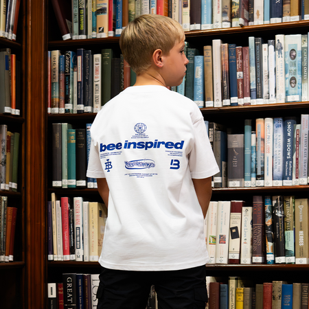 Junior Ajer T-Shirt- White/Blue