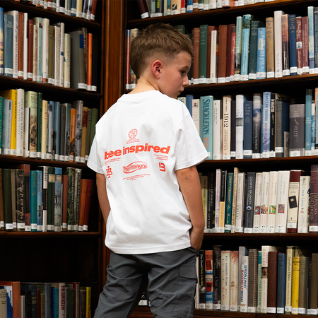 Junior Ajer T-Shirt- White/Red