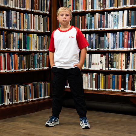 Junior Arias Baseball T-Shirt- White/Red