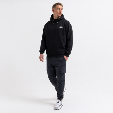 Bee Inspired Classic Hoodie in Black, thick brush-backed fabric hoodie for warmth and comfort, styled shot