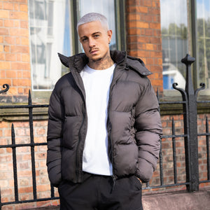 Cesar Puffer Jacket - Brown