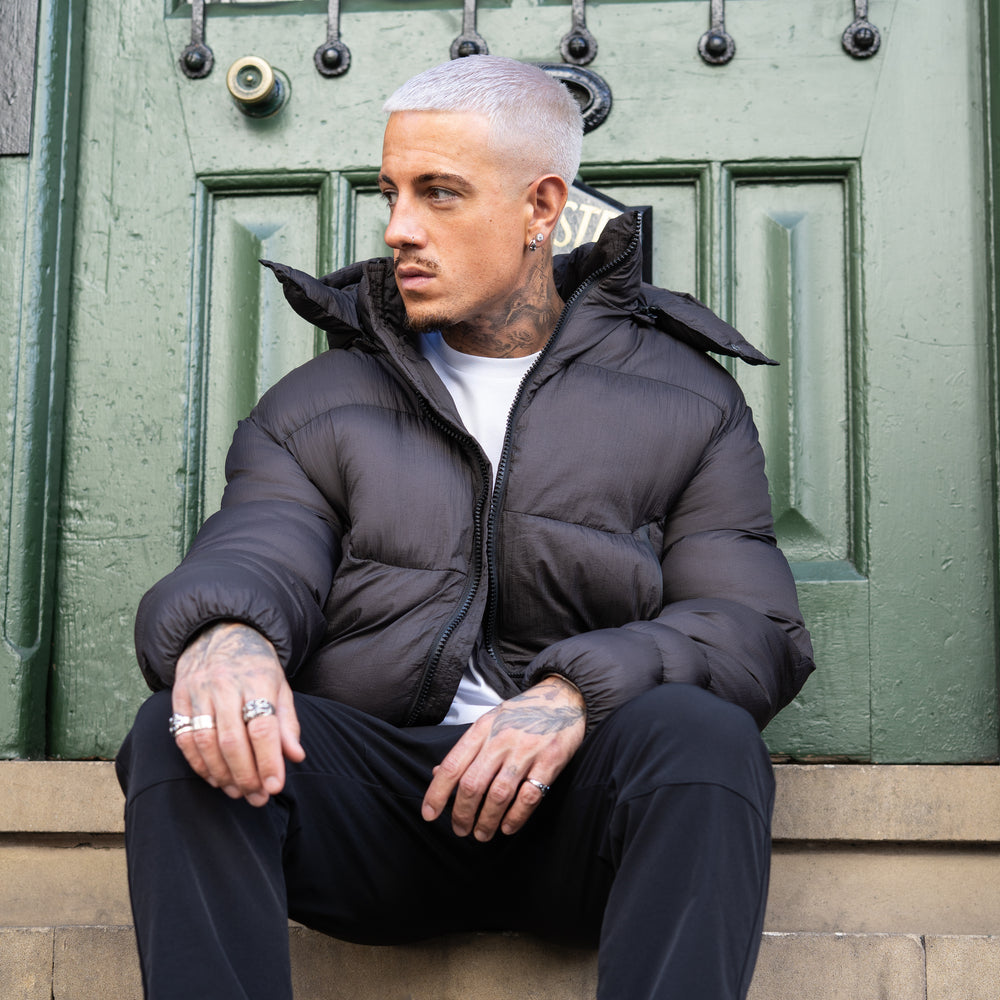 Cesar Puffer Jacket - Brown
