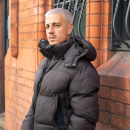Cesar Puffer Jacket - Brown
