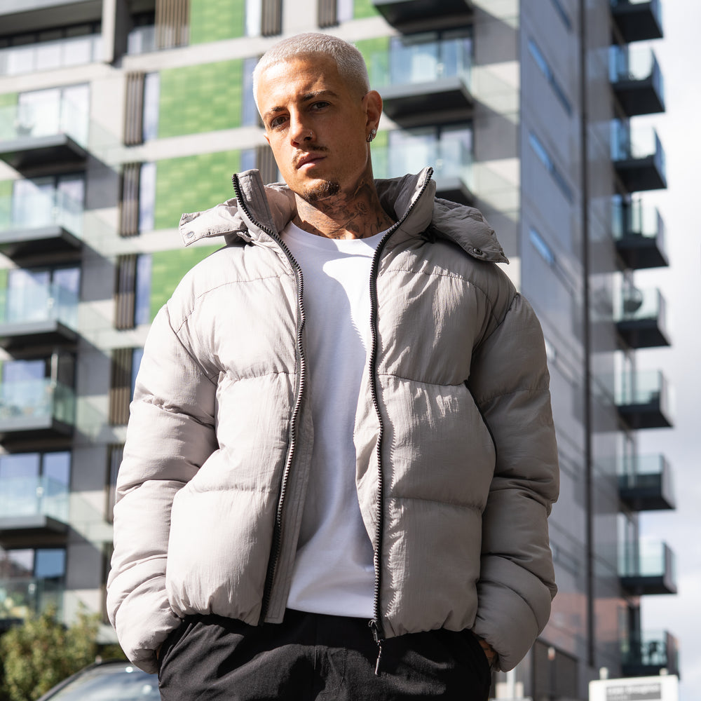Cesar Puffer Jacket - Grey