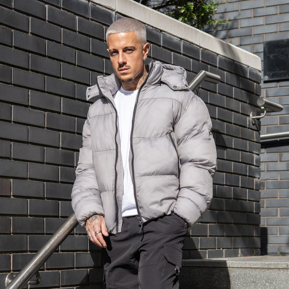 Cesar Puffer Jacket - Grey