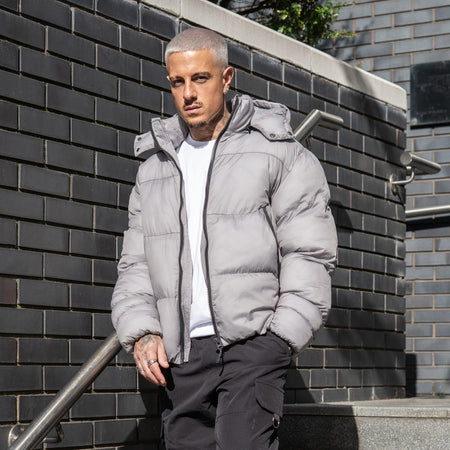 Cesar Puffer Jacket - Grey