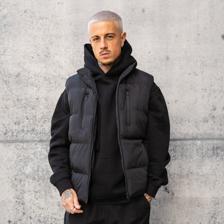 Pedro Puffer Gilet - Black