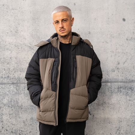 Salgado Puffer Jacket - Black/Green