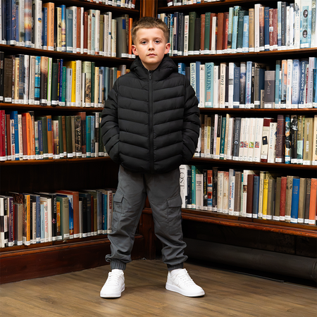 Junior Berti Puffer Jacket - Black