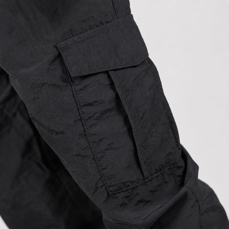 Bee Inspired Junior Madueke Cargo Pants in Black, regular fit junior cargo trousers with utility pockets and stretch cuffs
