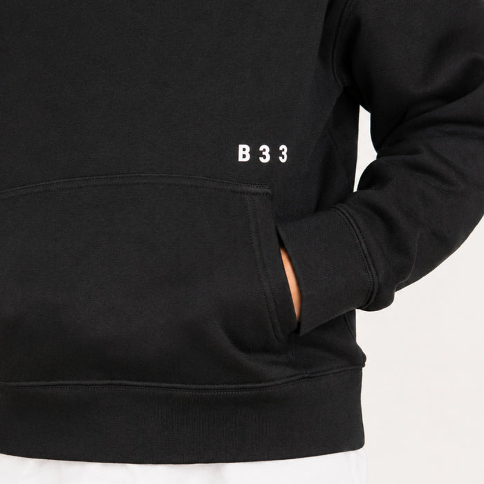 Junior Initial Hoodie - Black