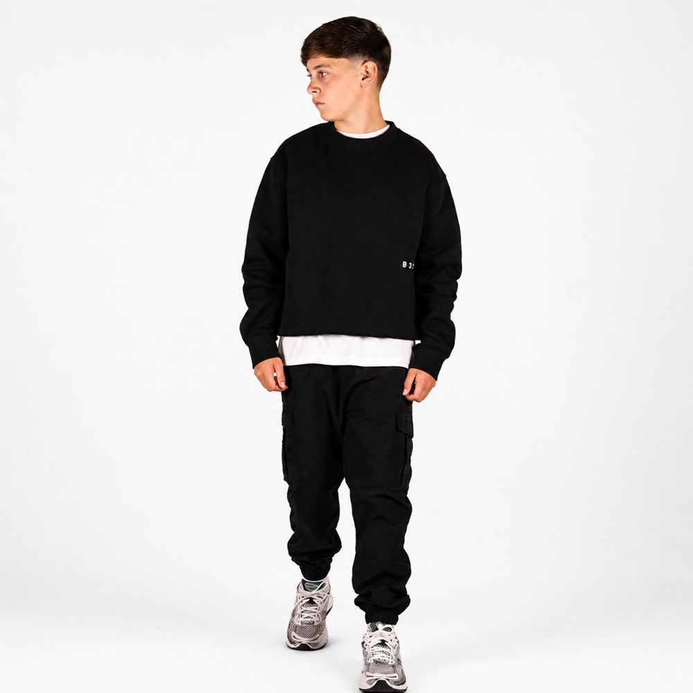 Junior Initial Crew - Black