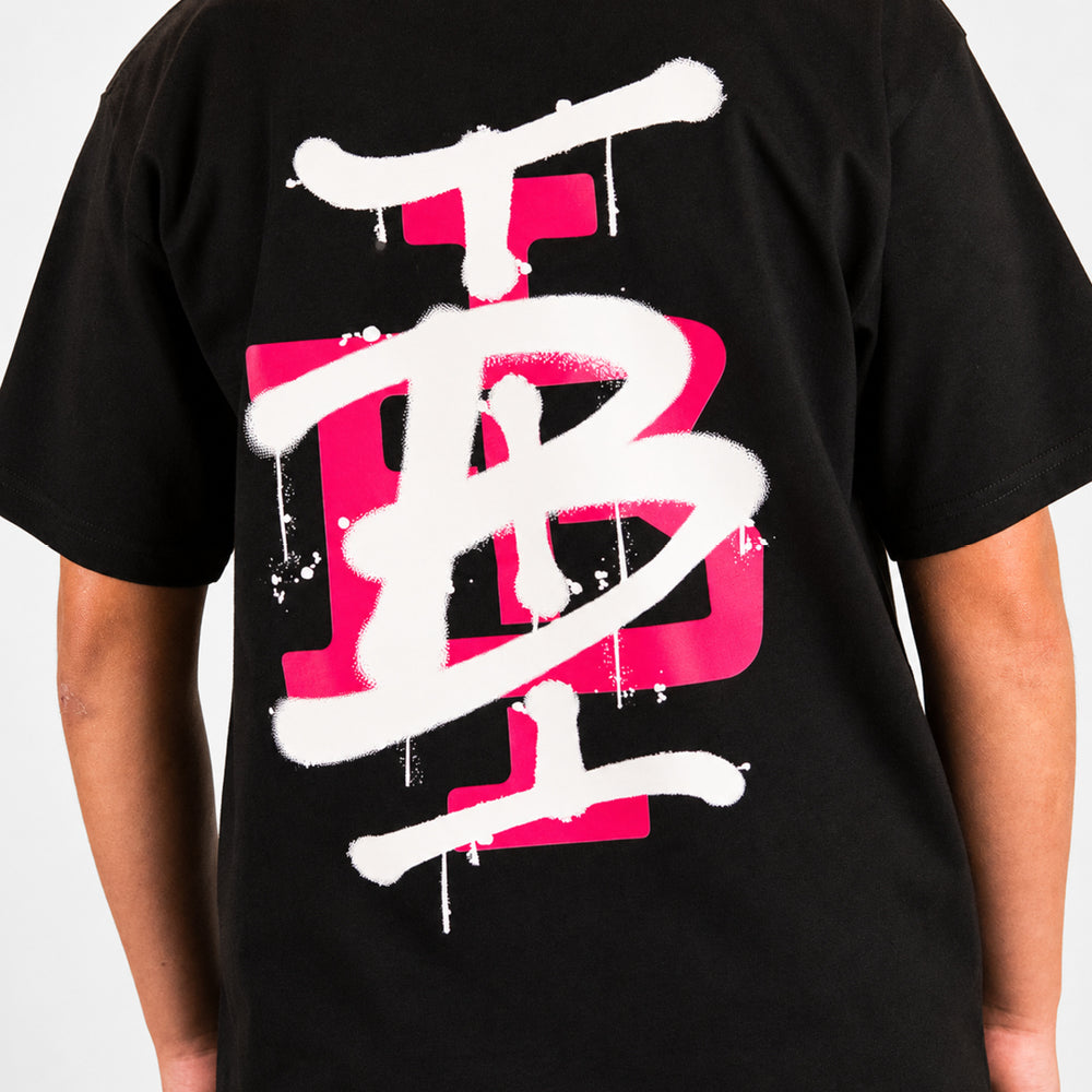 Junior Tonali T-Shirt- Black/Pink
