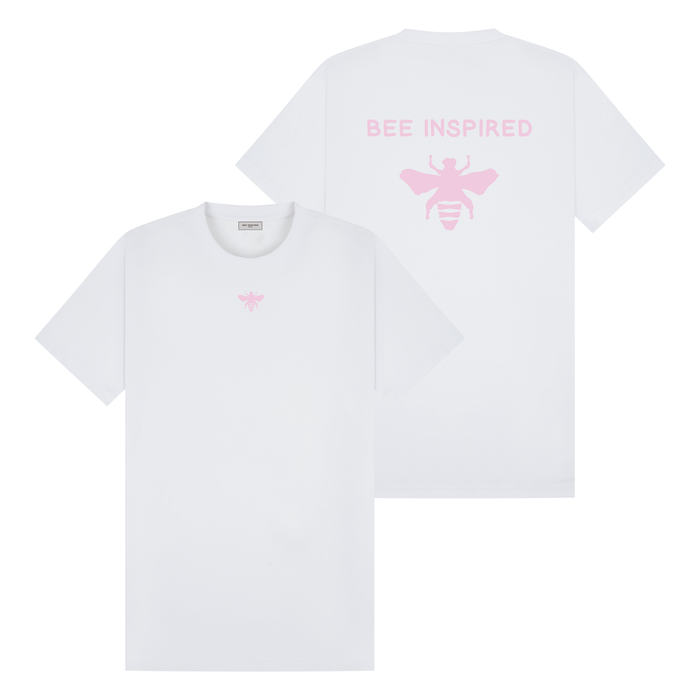 Flores T-Shirt - White/Pink Regular Fit