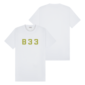 Recoba T-Shirt - White/Lime Relaxed Fit