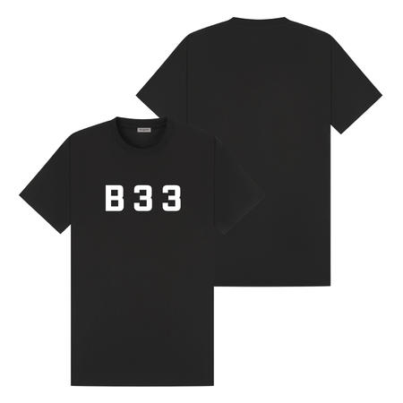 Bee Inspired Recoba T-Shirt in Black/White Relaxed Fit, boxy square oversized fit tee, a modern everyday essential