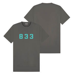 Recoba T-Shirt - Charcoal/Teal Relaxed Fit