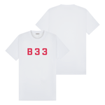 Recoba T-Shirt - White/Red Relaxed Fit