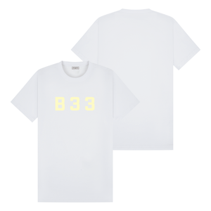 Recoba T-Shirt - White/Lemon Relaxed Fit
