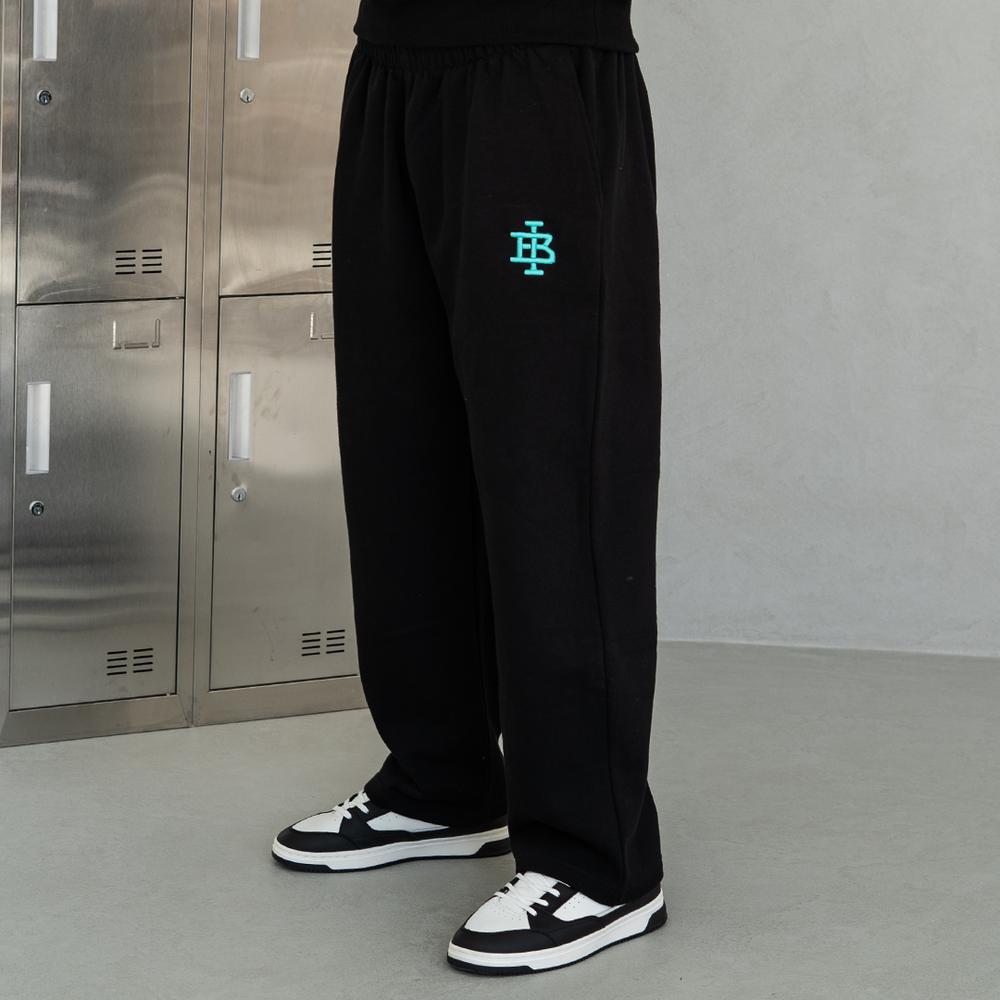 Guedes Jogpant - Black/Aqua
